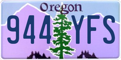 OR license plate 944YFS
