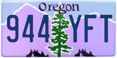 OR license plate 944YFT