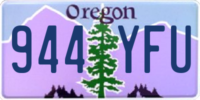 OR license plate 944YFU