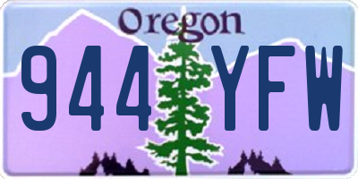 OR license plate 944YFW