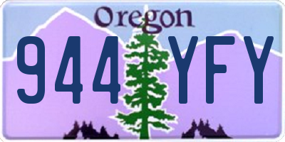 OR license plate 944YFY