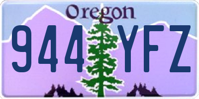 OR license plate 944YFZ