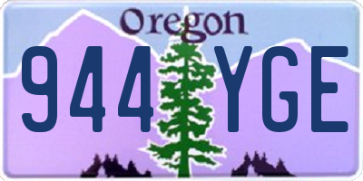 OR license plate 944YGE