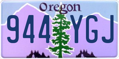 OR license plate 944YGJ