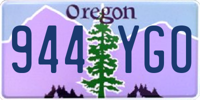 OR license plate 944YGO