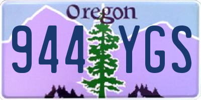 OR license plate 944YGS