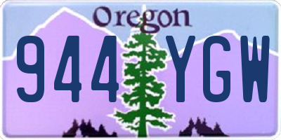 OR license plate 944YGW