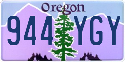 OR license plate 944YGY