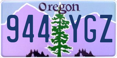OR license plate 944YGZ