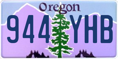OR license plate 944YHB