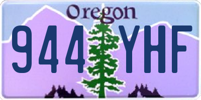 OR license plate 944YHF
