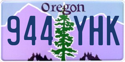OR license plate 944YHK