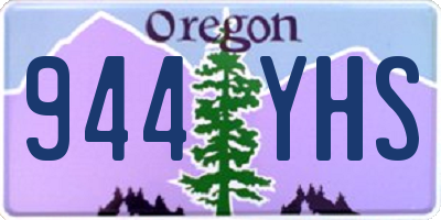 OR license plate 944YHS