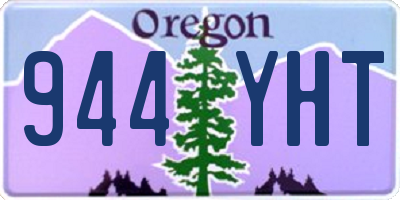 OR license plate 944YHT