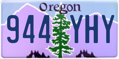 OR license plate 944YHY