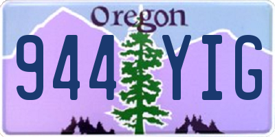 OR license plate 944YIG