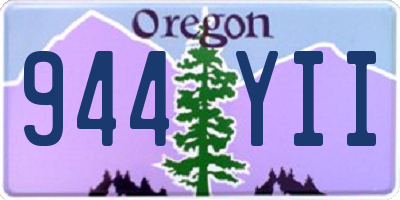 OR license plate 944YII