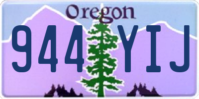 OR license plate 944YIJ