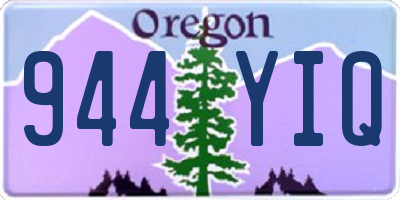 OR license plate 944YIQ
