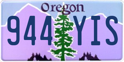 OR license plate 944YIS