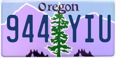 OR license plate 944YIU