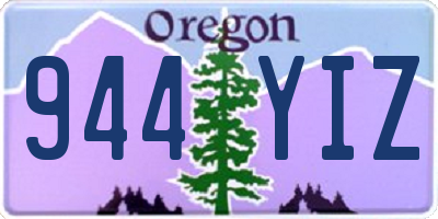 OR license plate 944YIZ