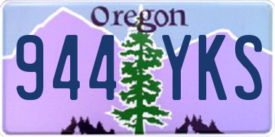 OR license plate 944YKS