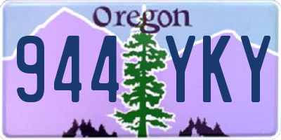 OR license plate 944YKY