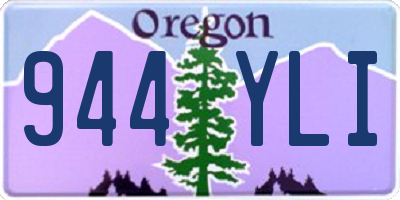 OR license plate 944YLI
