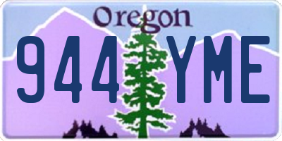OR license plate 944YME