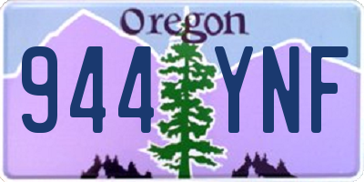 OR license plate 944YNF