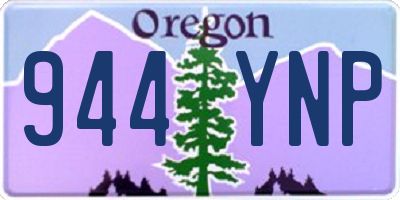 OR license plate 944YNP