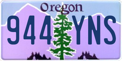 OR license plate 944YNS