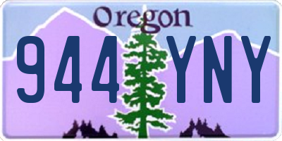 OR license plate 944YNY