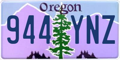 OR license plate 944YNZ
