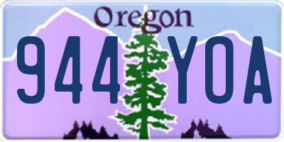 OR license plate 944YOA