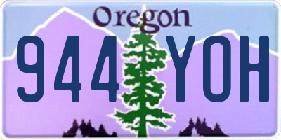 OR license plate 944YOH