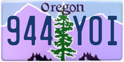 OR license plate 944YOI