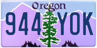 OR license plate 944YOK