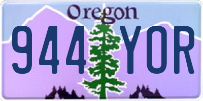 OR license plate 944YOR