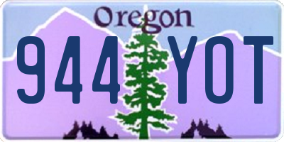 OR license plate 944YOT
