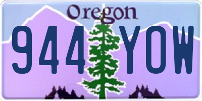 OR license plate 944YOW