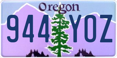 OR license plate 944YOZ