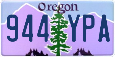 OR license plate 944YPA