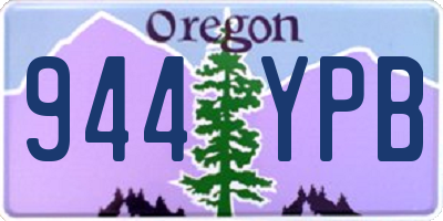 OR license plate 944YPB