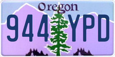OR license plate 944YPD