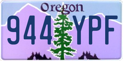 OR license plate 944YPF