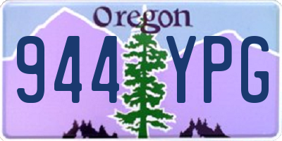 OR license plate 944YPG
