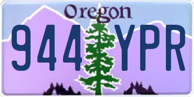 OR license plate 944YPR