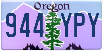 OR license plate 944YPY